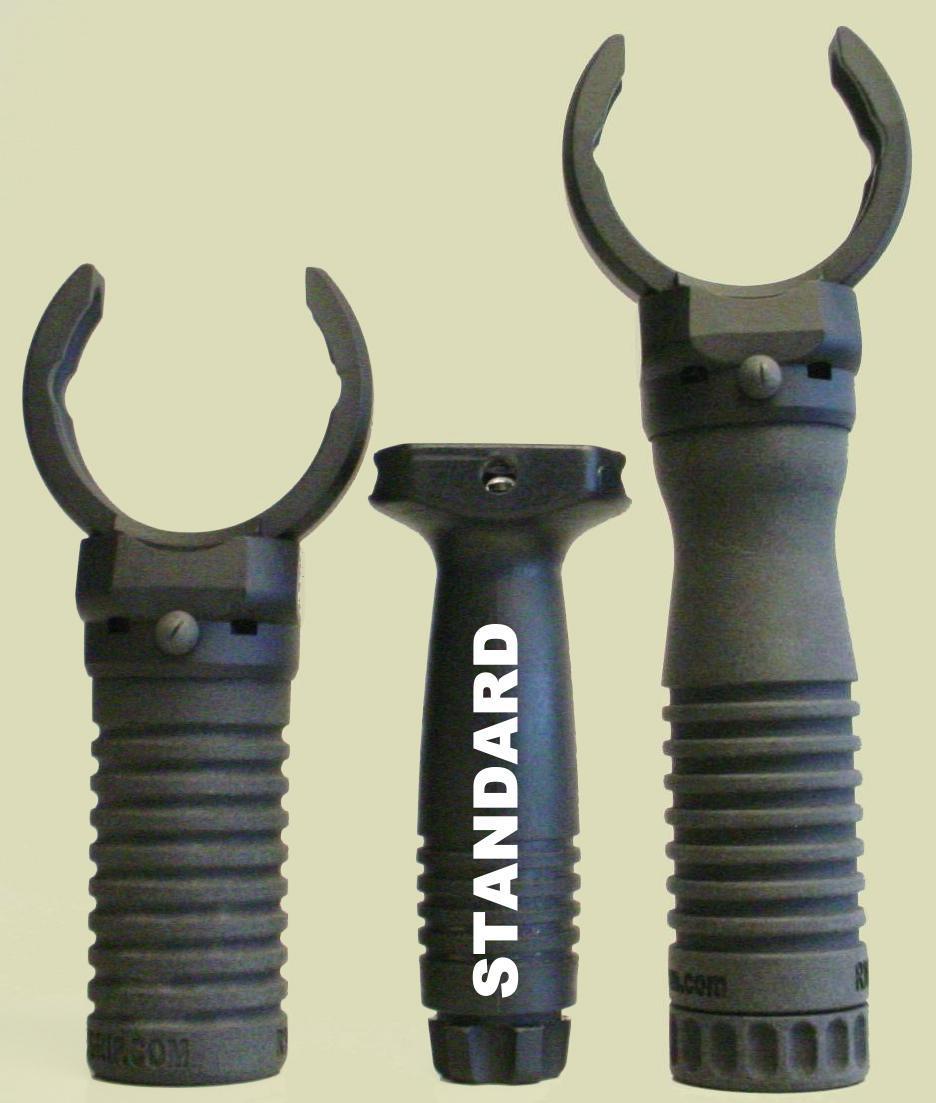 Picture of the M203grip foregrip handle varieties.