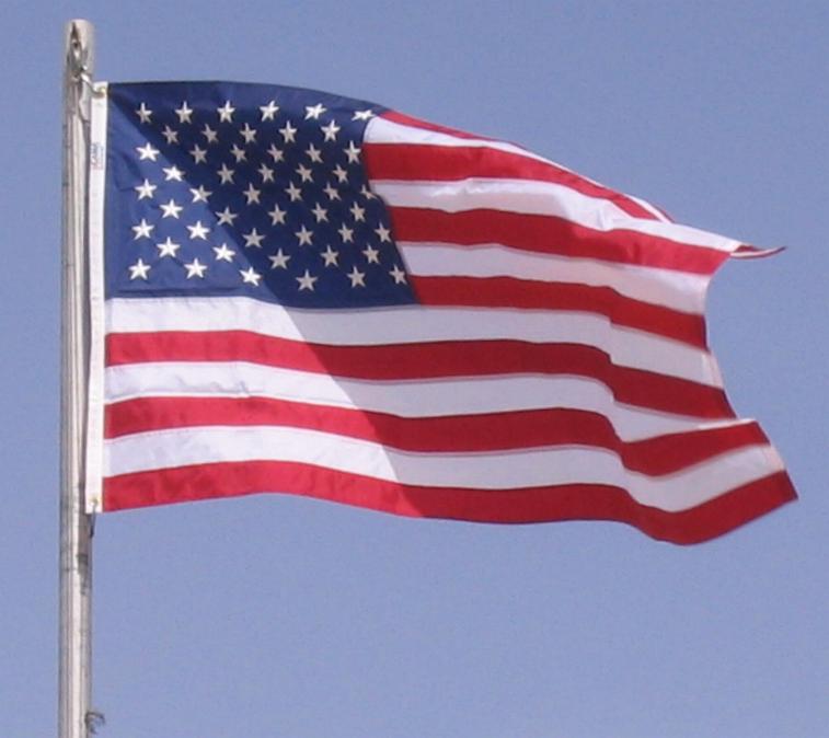 US flag, Old Glory flying over Iraq.  Taken by SPC Steve Ruiz, Charlie Company, 1/252 Army Reserve Battalion